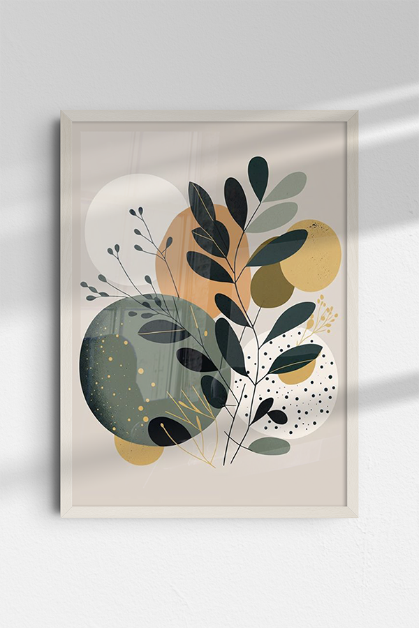 Floral rústico abstrato